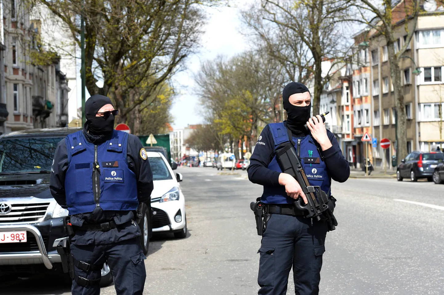 Belgia politseinikud Brüsselis.
