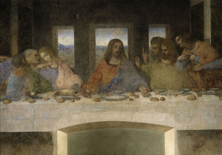 Leonardo da Vinci «Püha õhtusöömaaeg», mis asub Milano Santa Maria delle Grazie kiriku söögisaali seinal