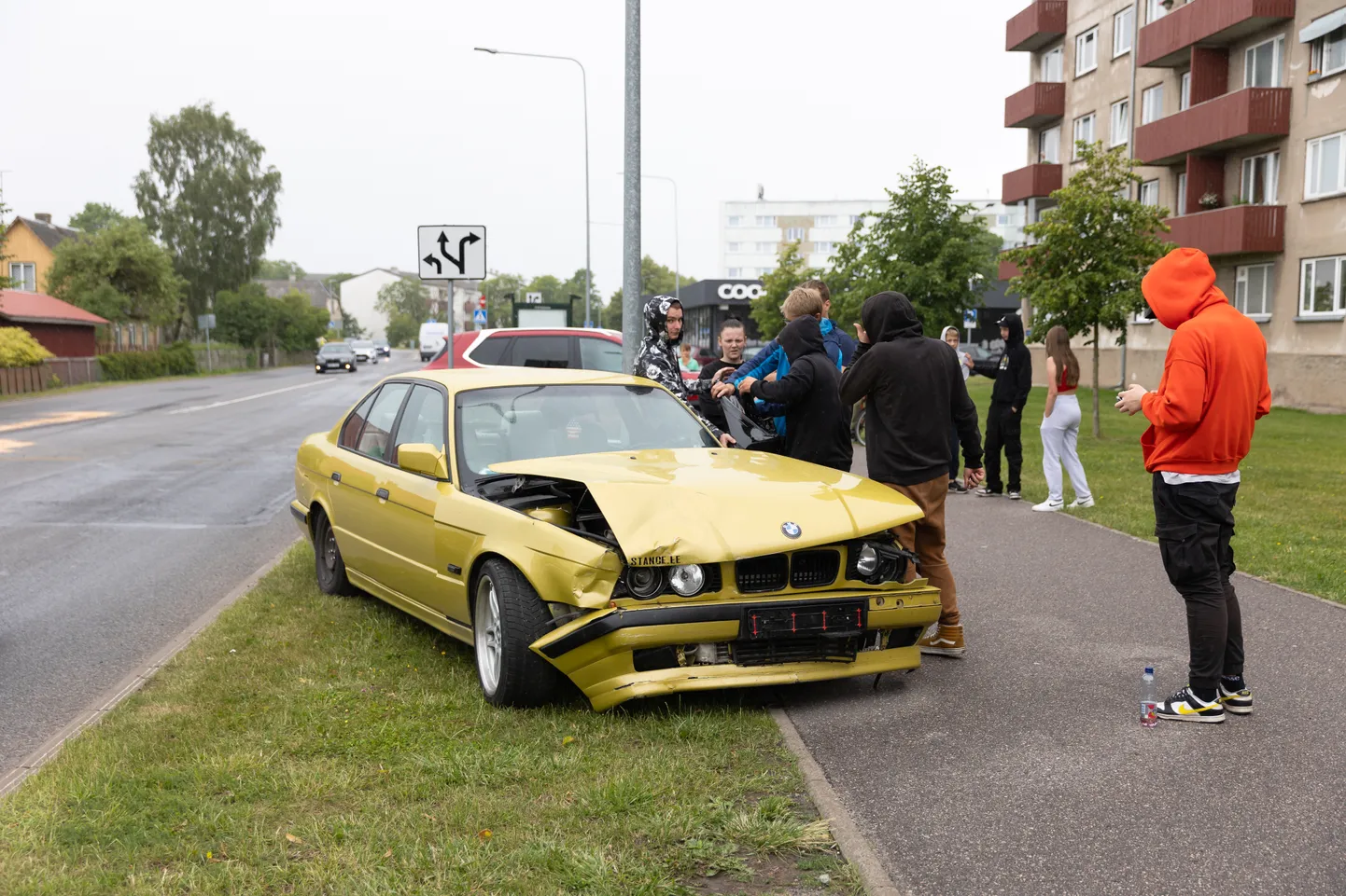 Avarii Smuuli ja Vallimaa tn ristmikul 3. juulil 2024.