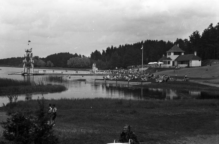 Verevi vana rannahoone 1939. aasta suvel, uus rannahoone on kavandatud samasse kohta.