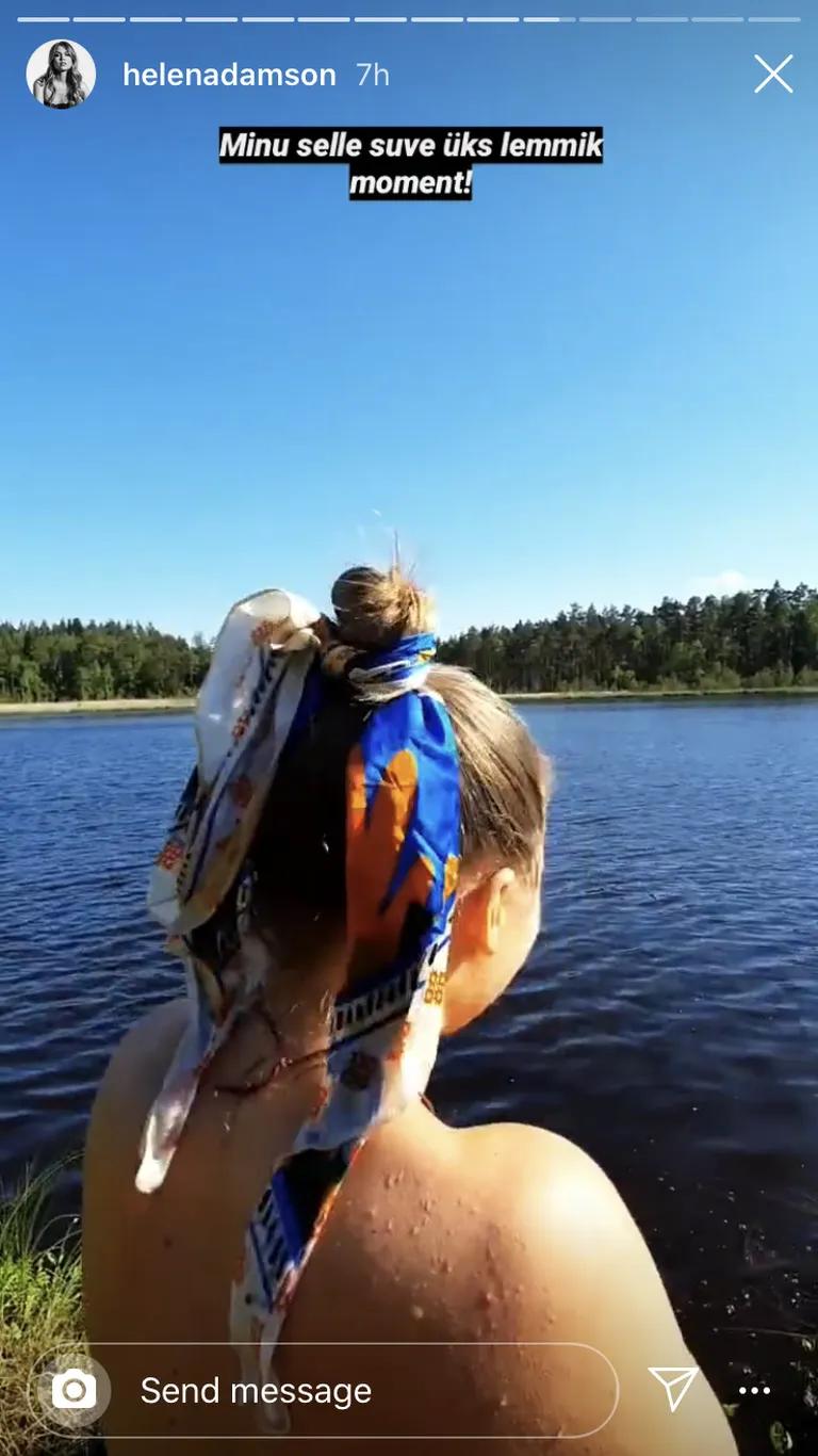 Adamson tõdes, et jäi suplusega väga rahule!