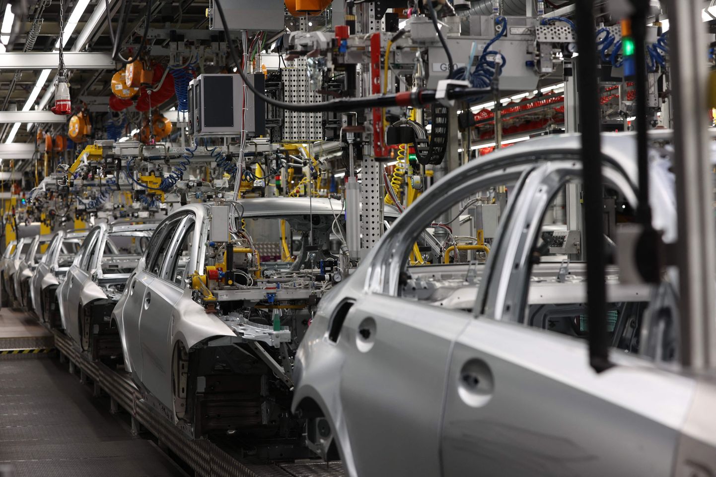 Saksamaa majanduses on oluline osakaal autotöööstusel. Fotol BMW tehas Münchenis.