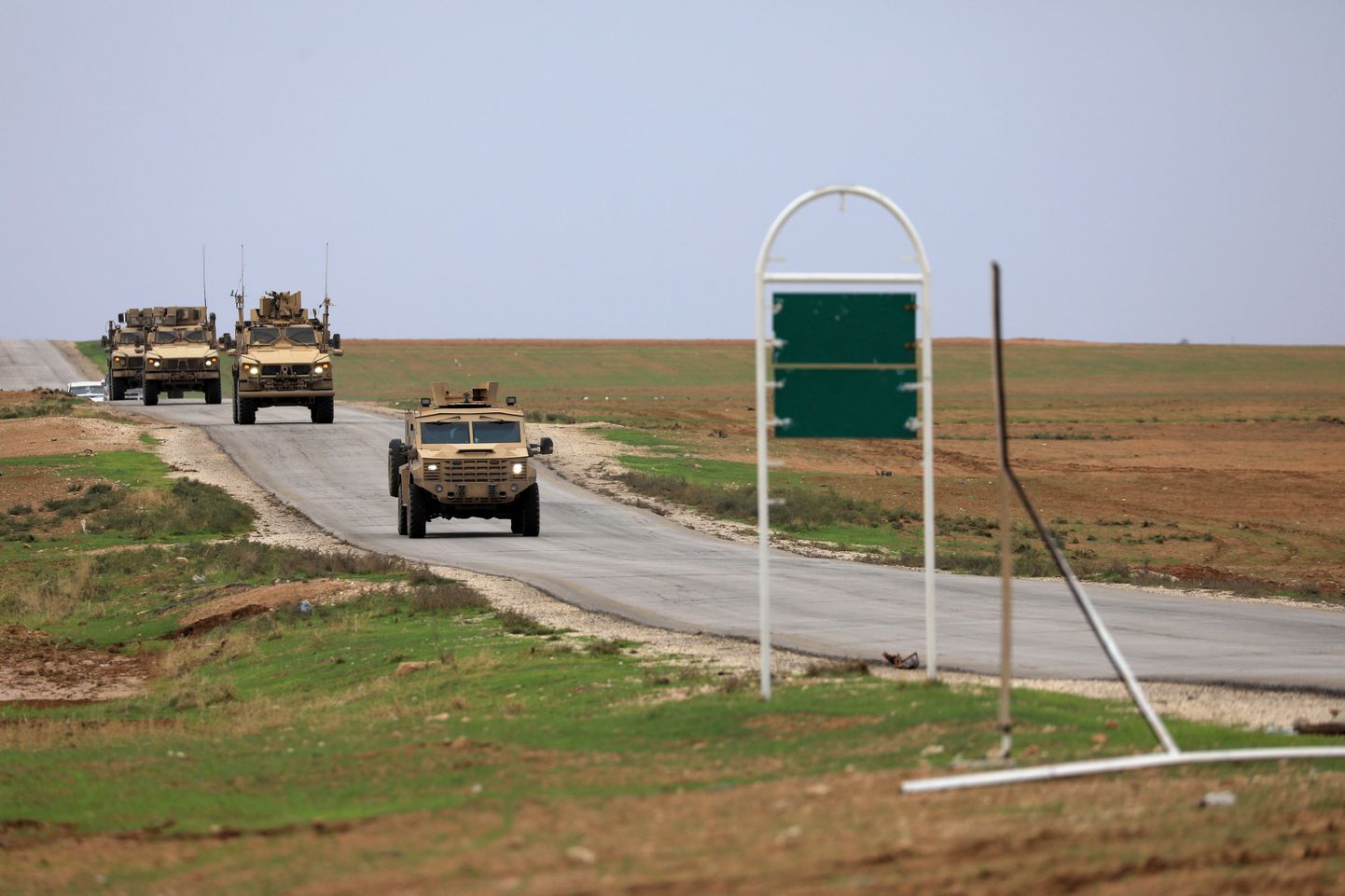 ASV armijas transports Sīrijā; ilustratīvs foto.