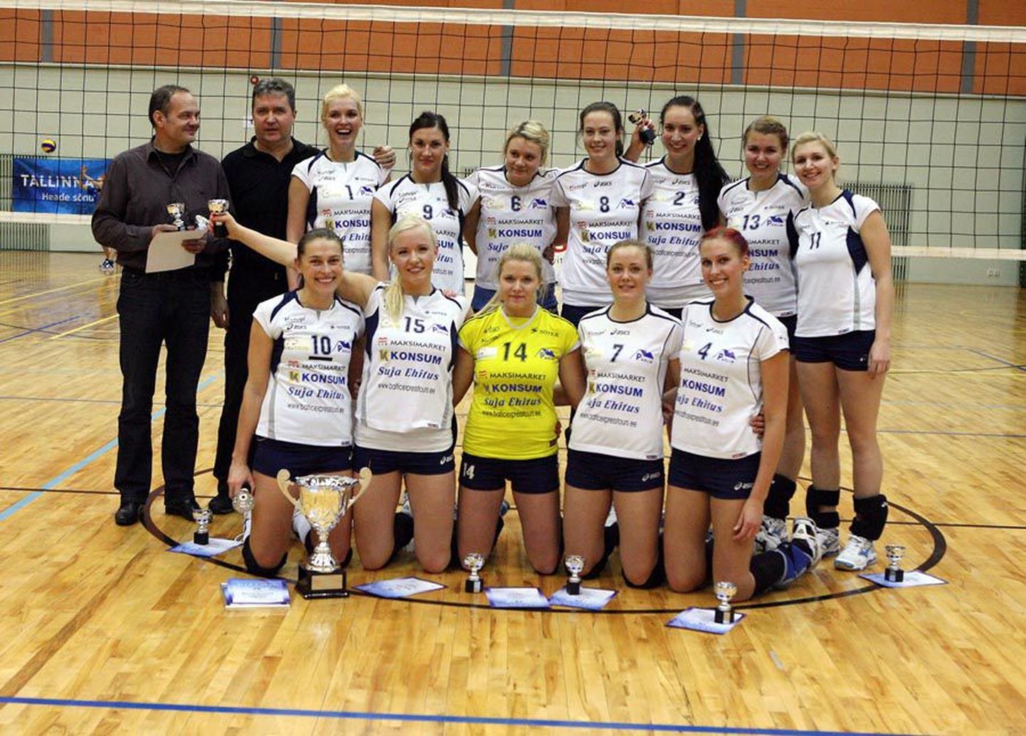 Võrkpallinaiskond Viljandi Metall kaitses edukalt aasta tagasi teenitud esikohta Eesti karikavõistlustel.