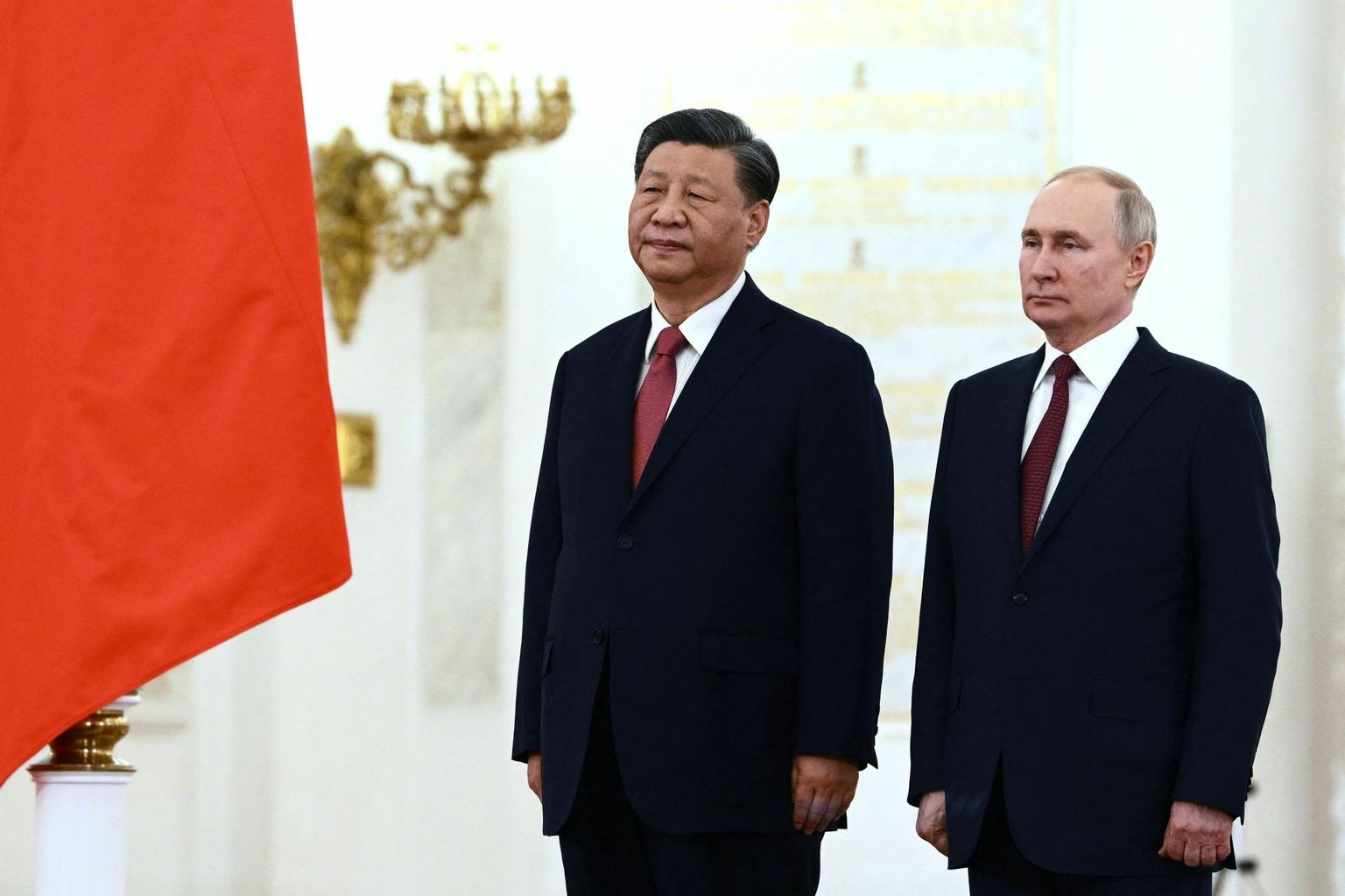 Hiina president Xi Jinping ja Vene riigipea Vladimir Putin Kremlis. 