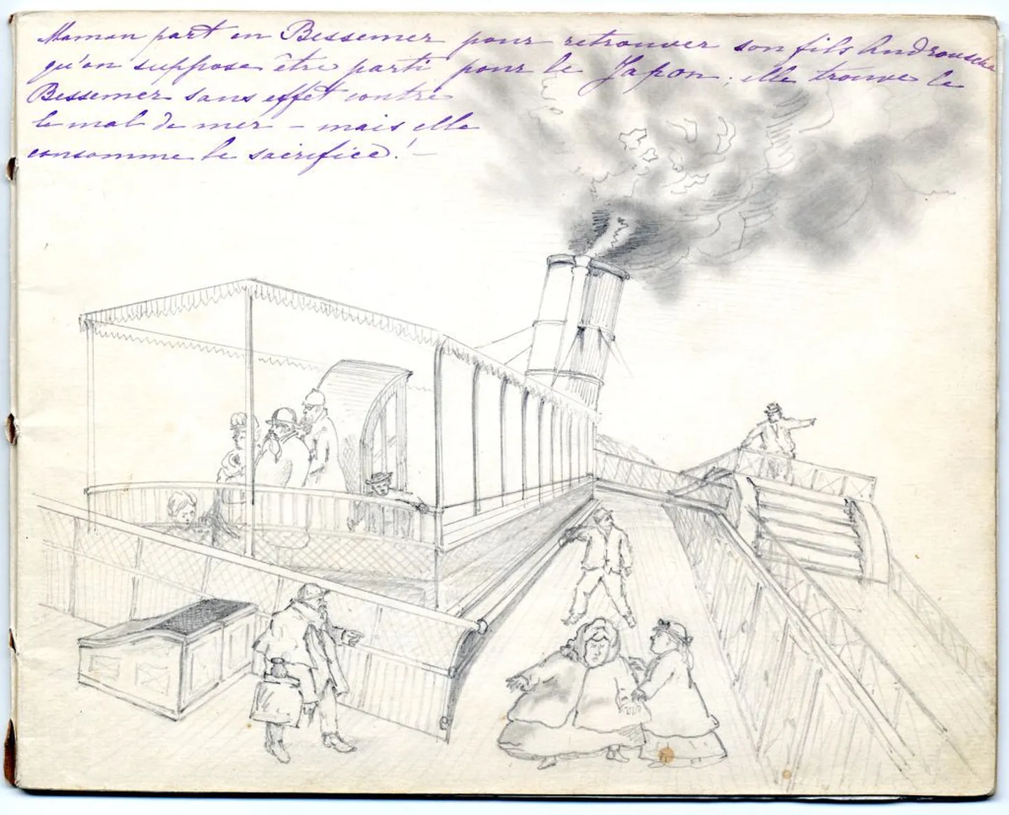 1. Maman lahkub Bessemeri pardal, et leida üles oma poeg Andrjuša, kes on väidetavalt sõitnud ära Jaapanisse; ta saab tunda, et Bessemer on merehaiguste vastu võimetu – kuid ta on valmis selle ohvri tooma!