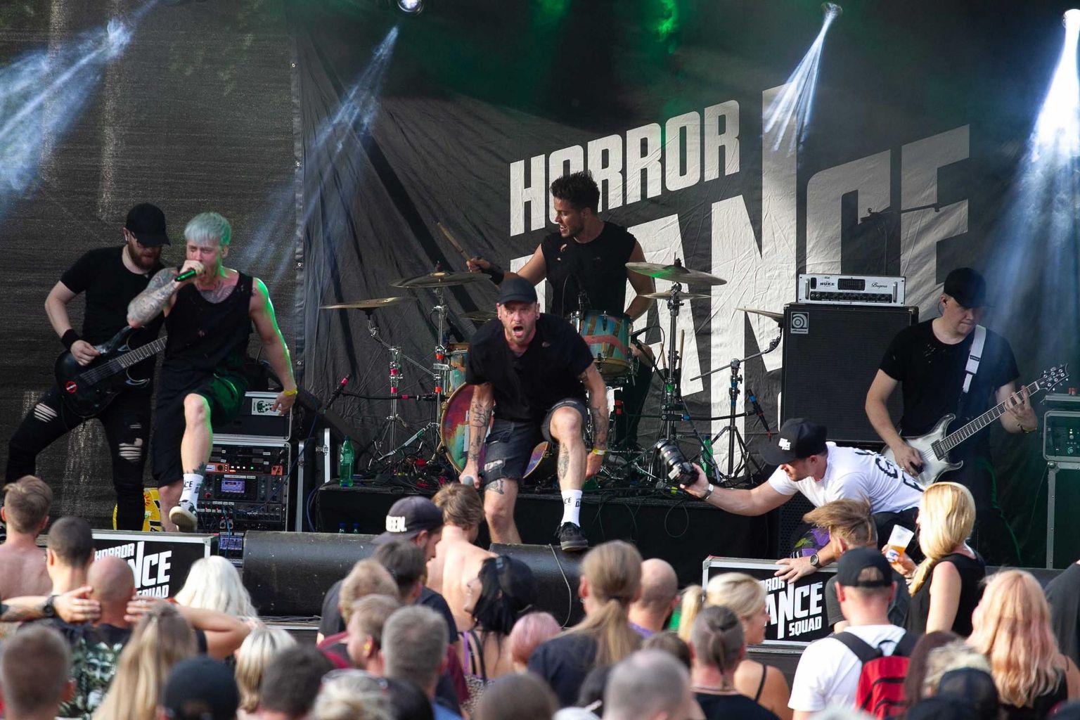Horror Dance Squad tänavu Käbliku festivalil (vasakult): Indrek Ulp, Karl Mesipuu, Ian Karell, Henri Kuusk ja Mikk Peetrimägi.