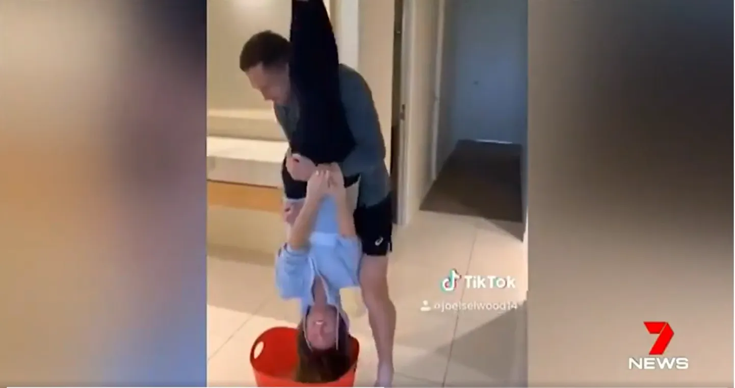 Joel Selwood ja tema naine.