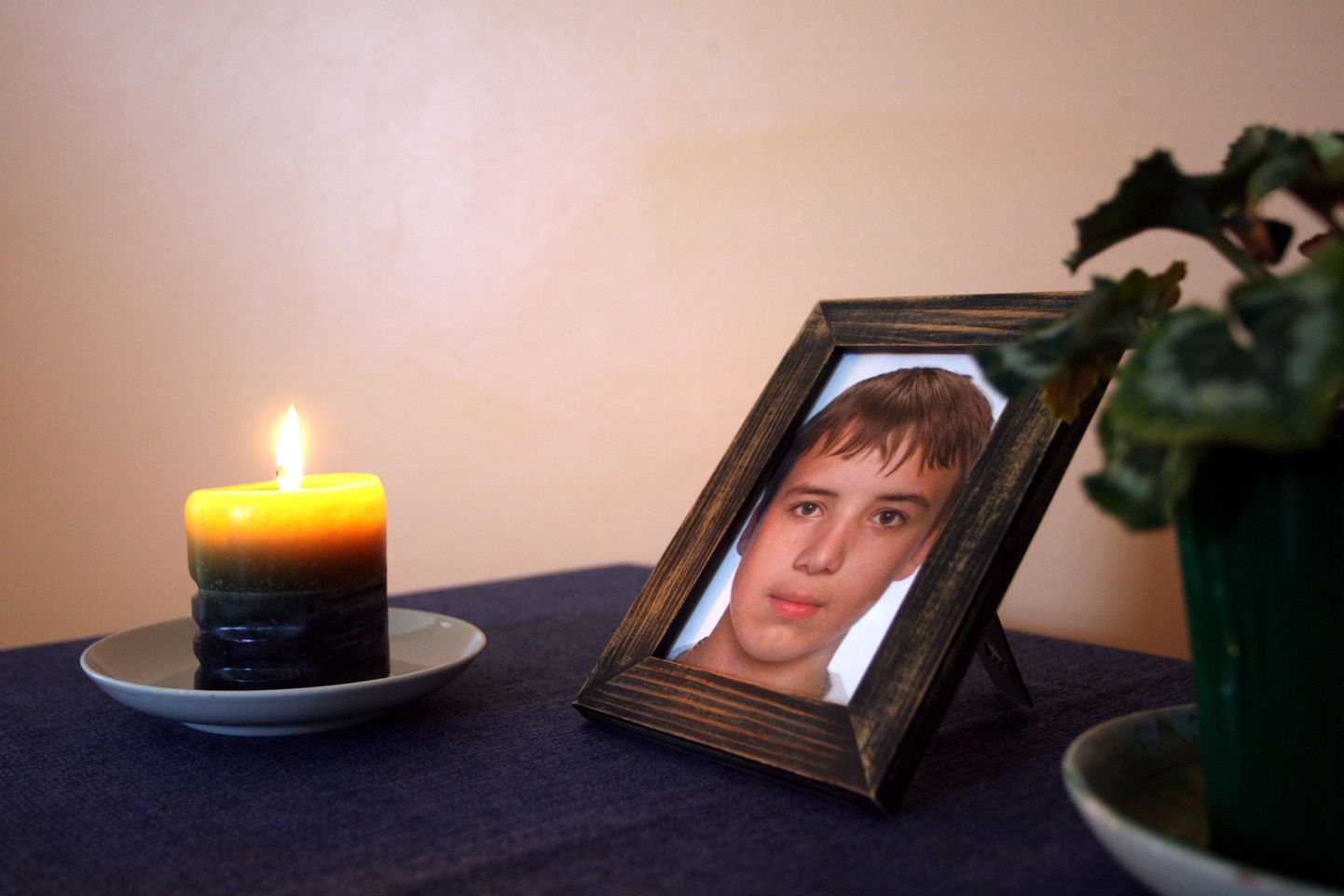 Фотография умершего школьника выставлена в его родной школе.