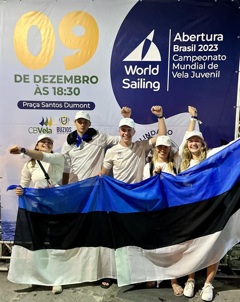 Eesti meeskond Brasiilias: Emma Viktoria Millend, Aksel Haava, Karel Ratnik, Elise Umb, Romi Safin