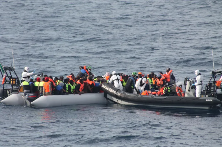 Migrantide päästmine Vahemerelt.