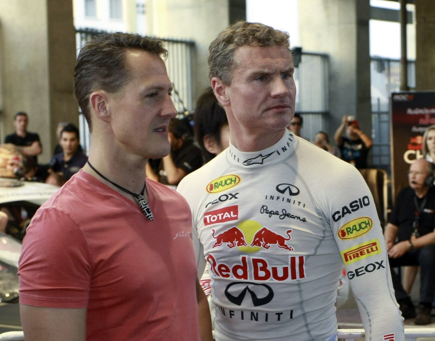 Michael Schumacher ja David Coulthard
