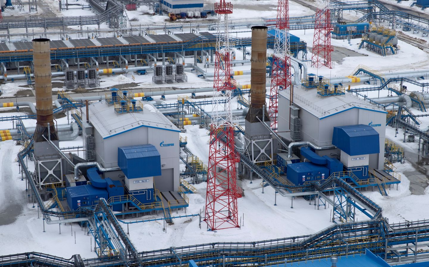 Gazpromi Bovanenkovo gaasiväli Siberis.
