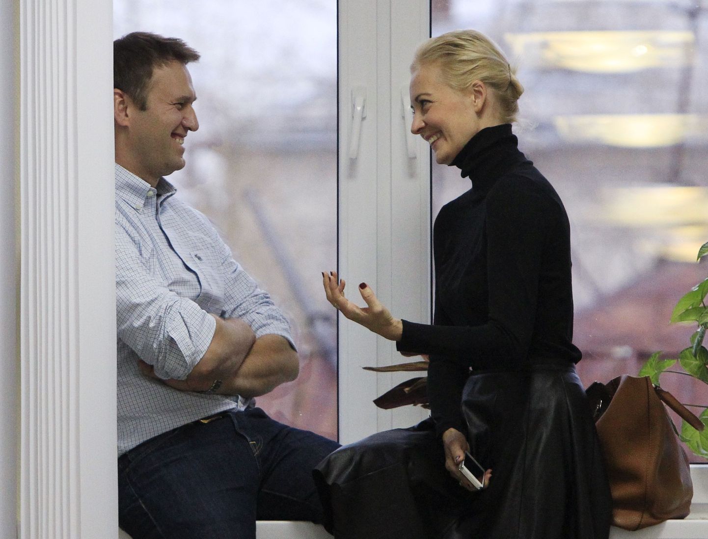 Алексей Навальный с супругой.