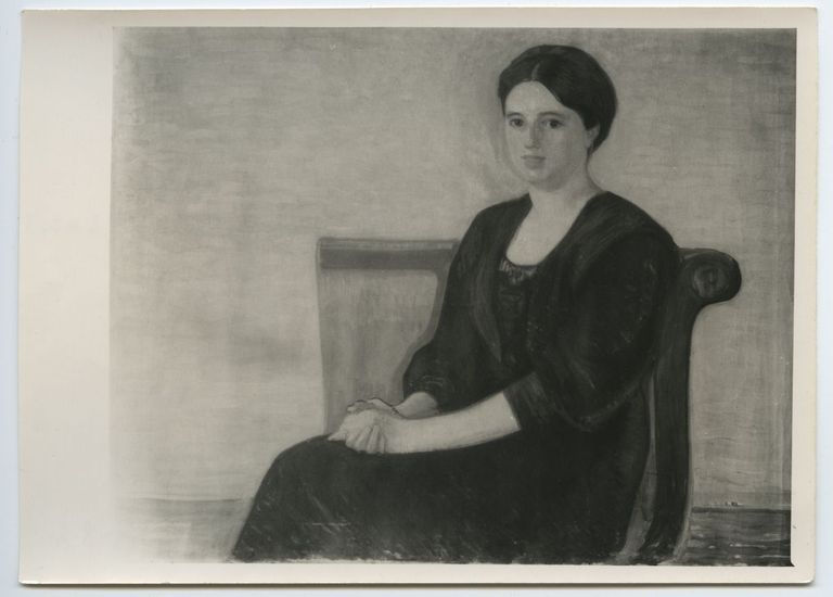 Nikolai Triik. E. Tarto (Linde) portree. 1909. Õli
