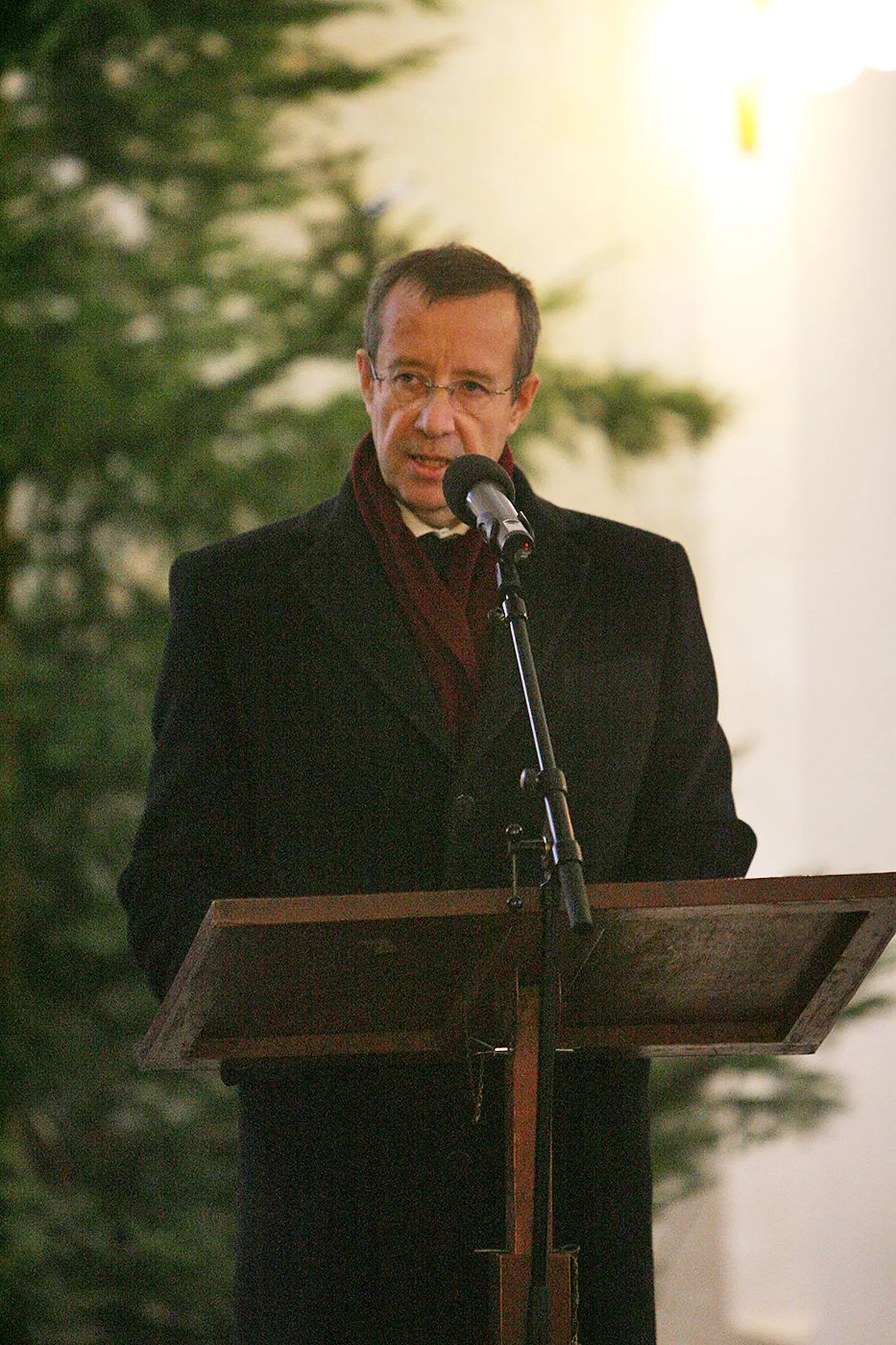 Toomas Hendrik Ilves kõnet pidamas.
