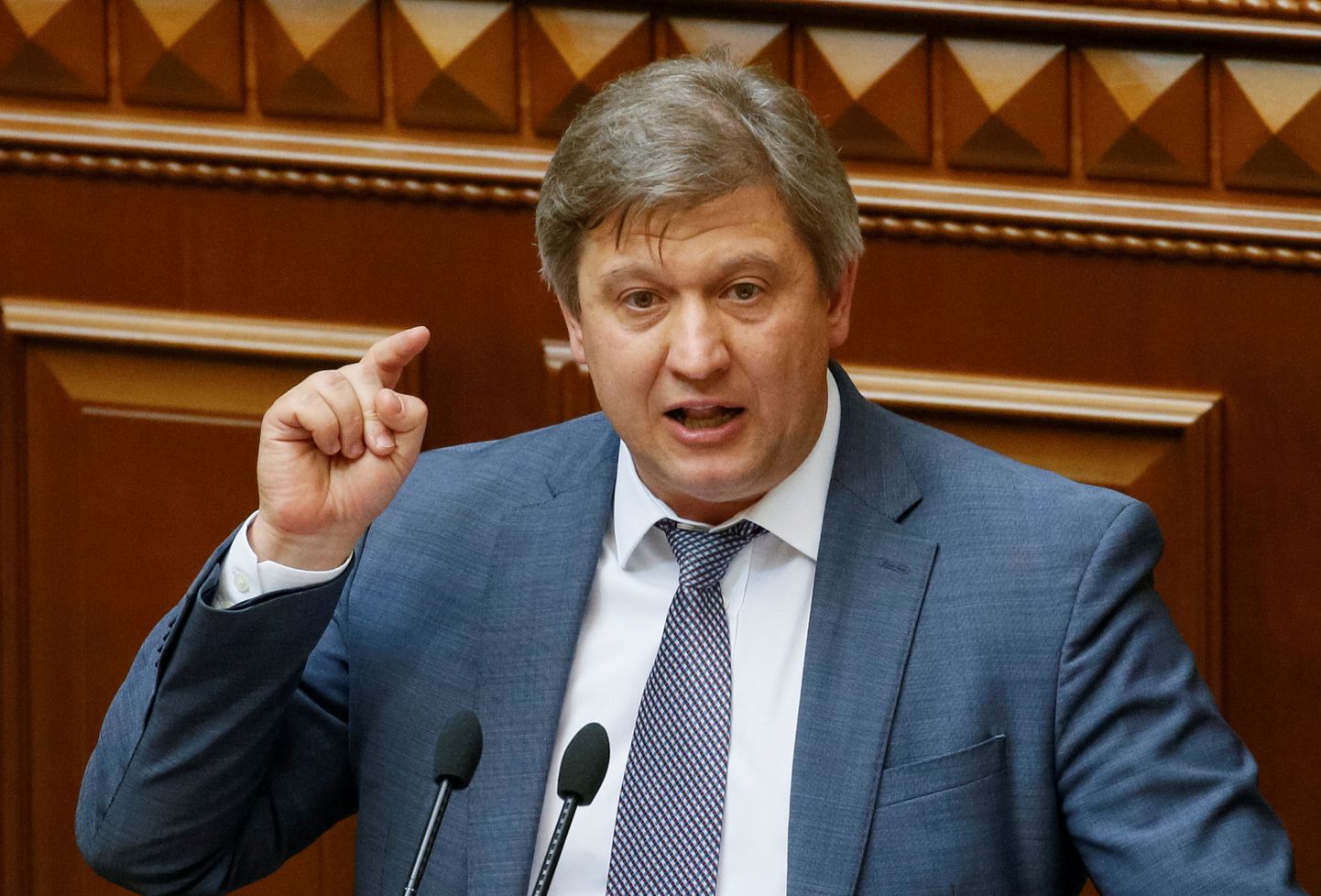 Ametist lahkunud Ukraina julgeoleku- ja kaitsenõukogu sekretär Oleksandr Danõljuk 2018. aasta juunis ülemraadas.