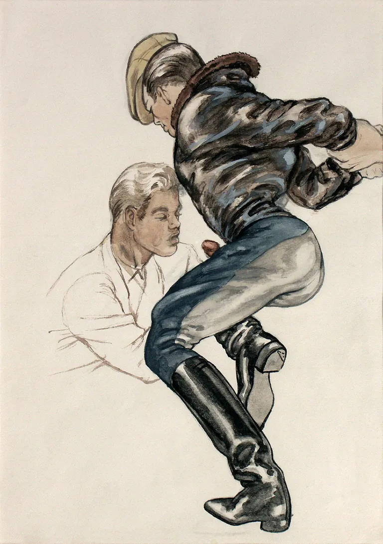 «Nimetu», Tom of Finland, 1946, guašš.