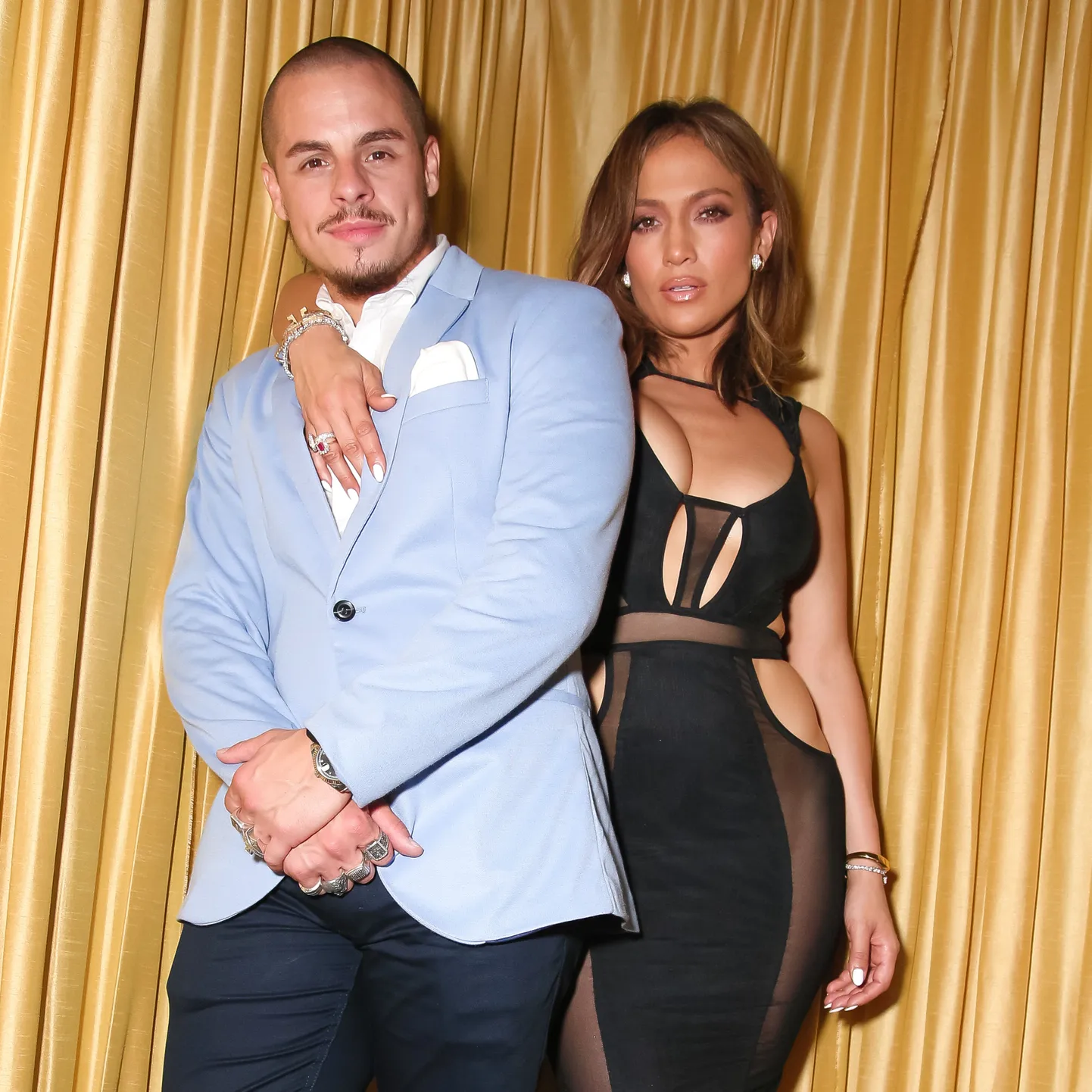 *** EXCLUSIVE *** Casper Smart, Jennifer Lopez - 7/25/2015 - Southampton, New York - [EXCLUSIVE CONTENT] 1 OAK SOUTHAMPTON Celebrates JENNIFER LOPEZ'S Birthday  held at 1OAK, Southampton, NY. (Photo by Matteo Prandoni/BFA) *** Please Use Credit from Credit Field ***