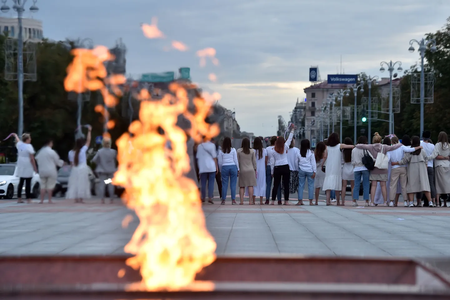 Miermīlīga protesta akcija Baltkrievijā