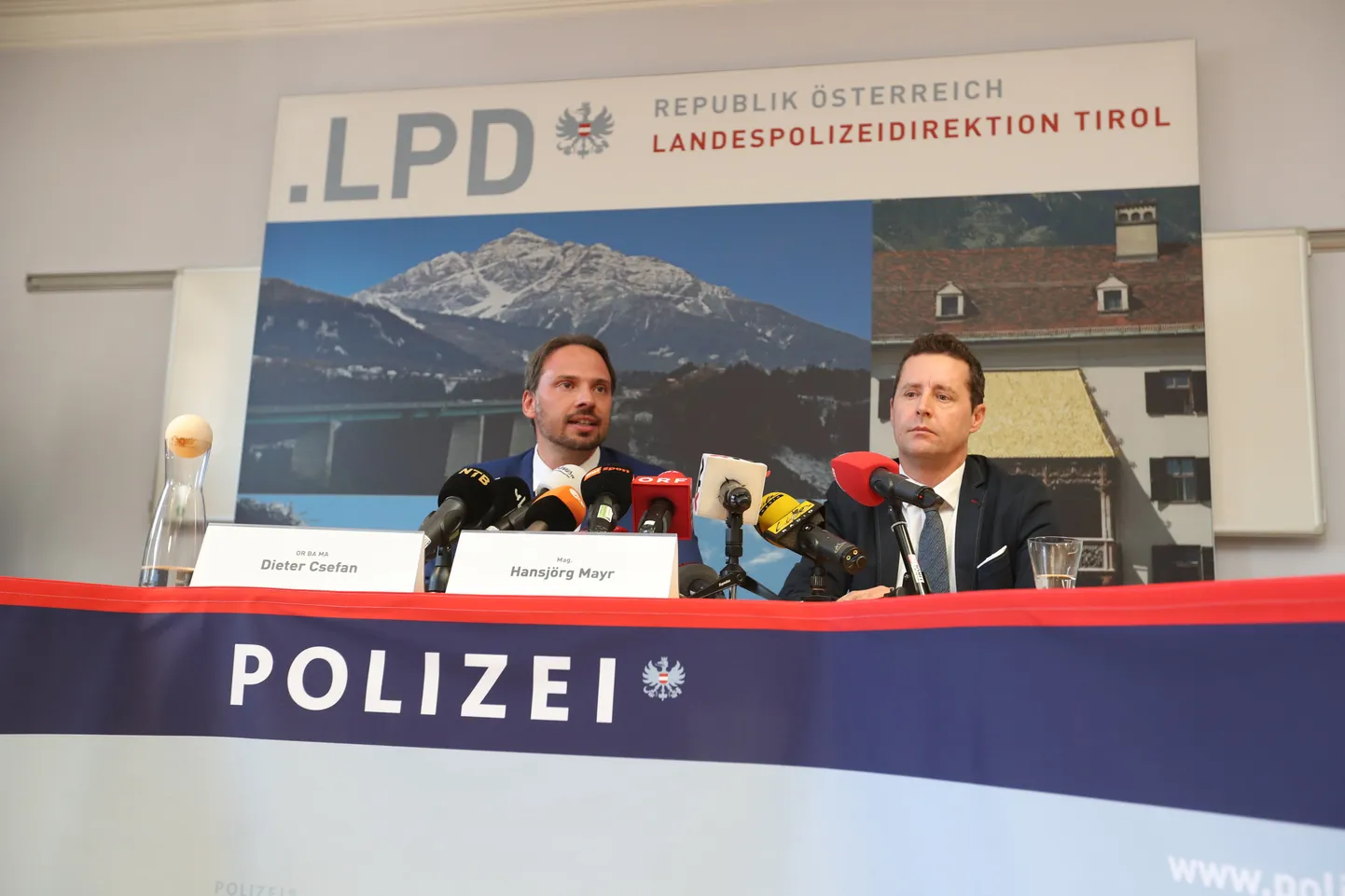 Press conference in Seefeld.