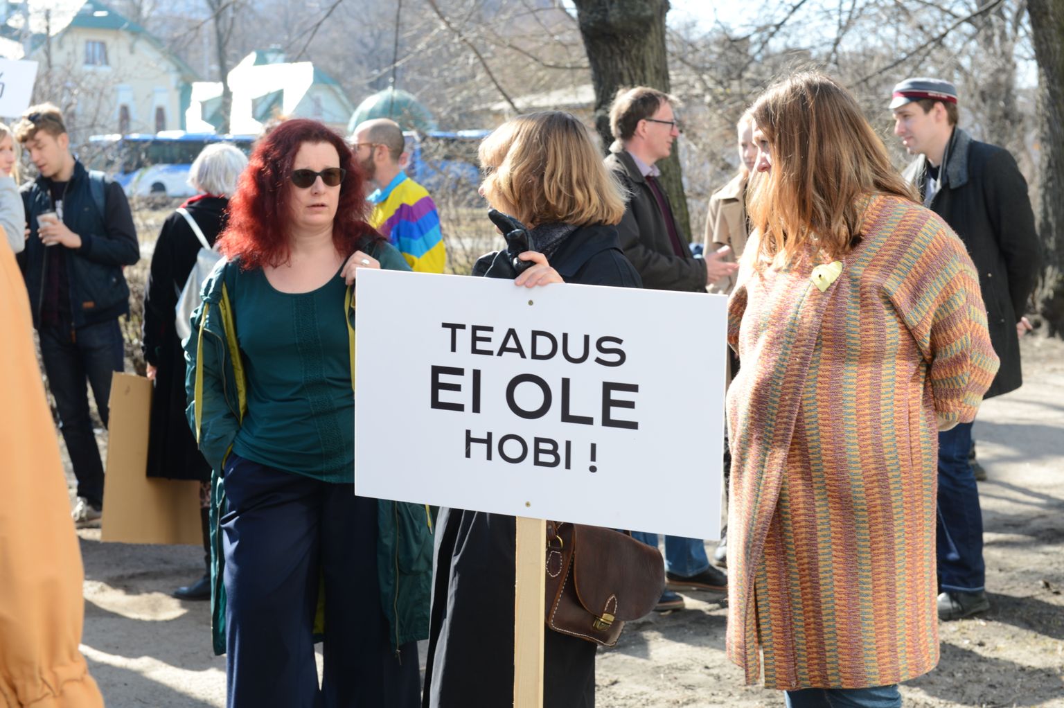 Teadlaste marss Tallinnas 2018. aasta 14. aprillil.