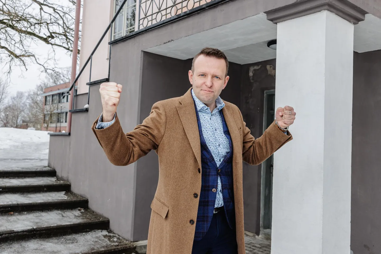 14.02.2022, Väätsa. Sotsiaaldemokraatliku Erakonna juhatuse esimees Lauri Läänemets.