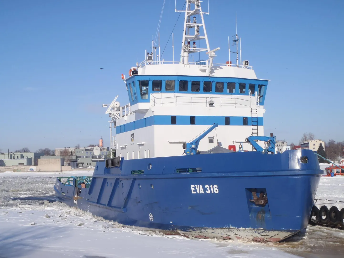 The multi-purpose work vessel EVA 316 has been transferred to the state fleet by the Transport Agency.