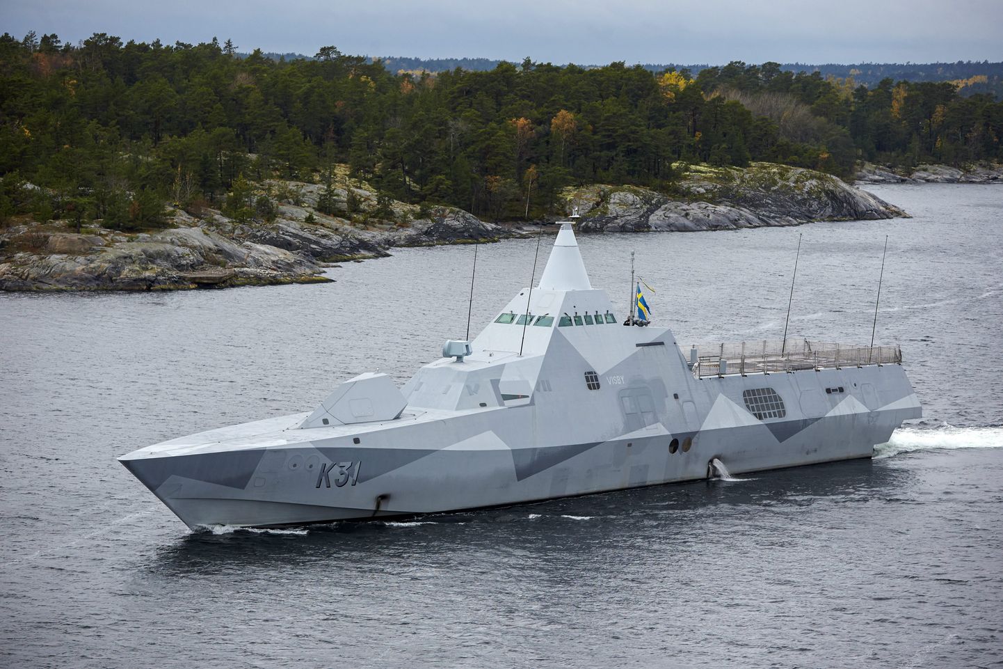 Signaalluurevõimekus on ka Rootsi mereväe Visby-klassi korvettidel.