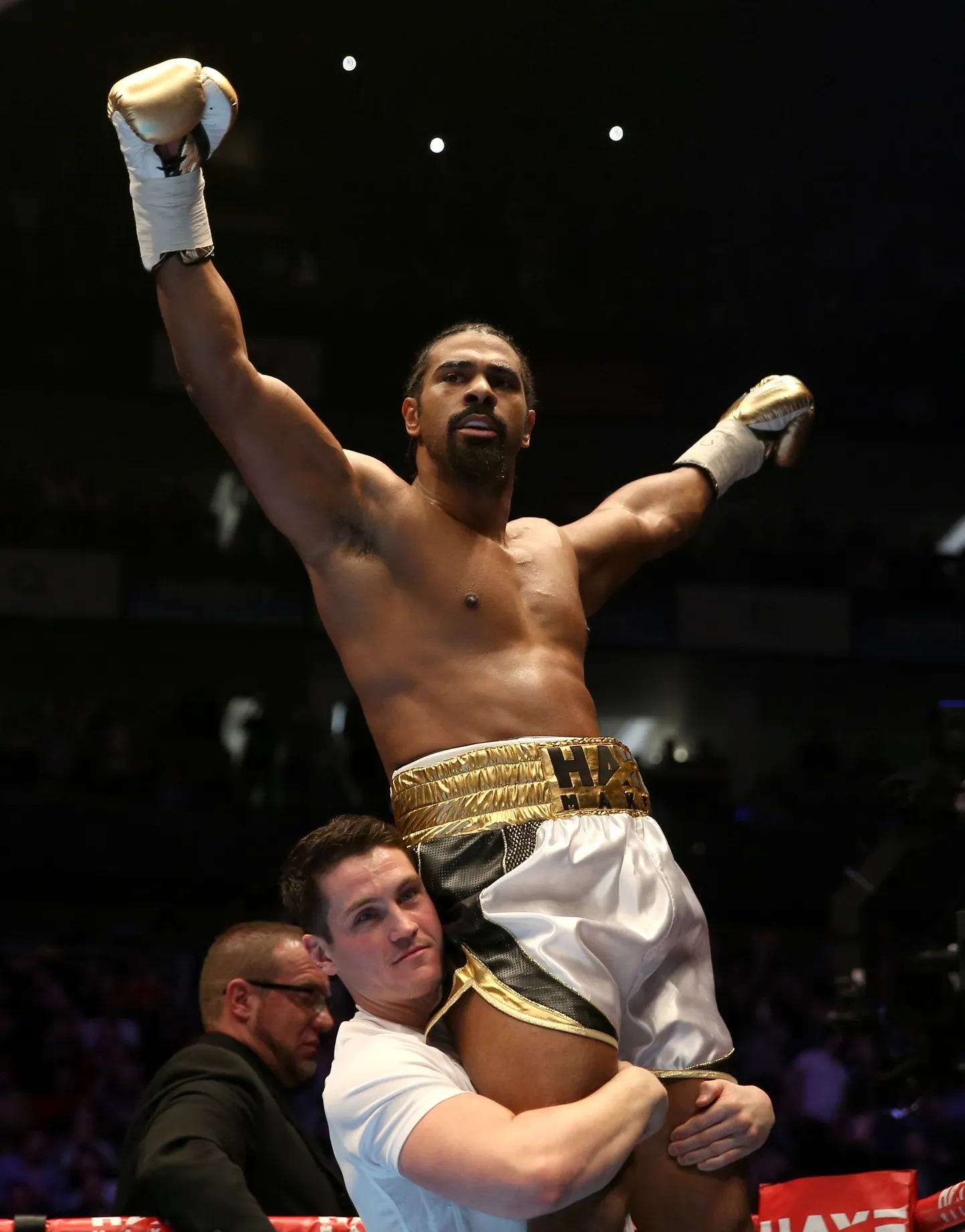 Võidukas David Haye.