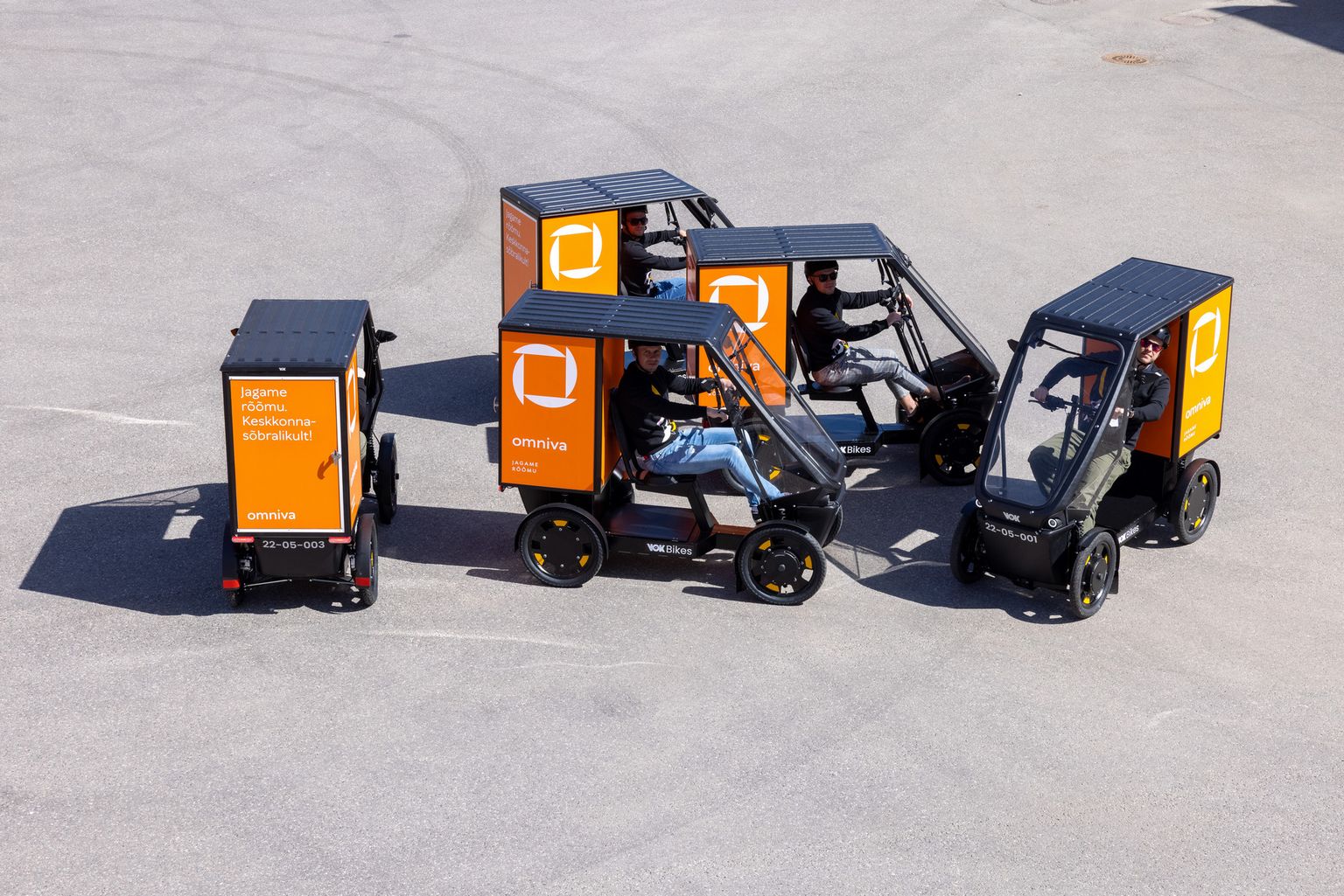 Omniva начинает развозить почту электрическими грузовыми велосипедами.