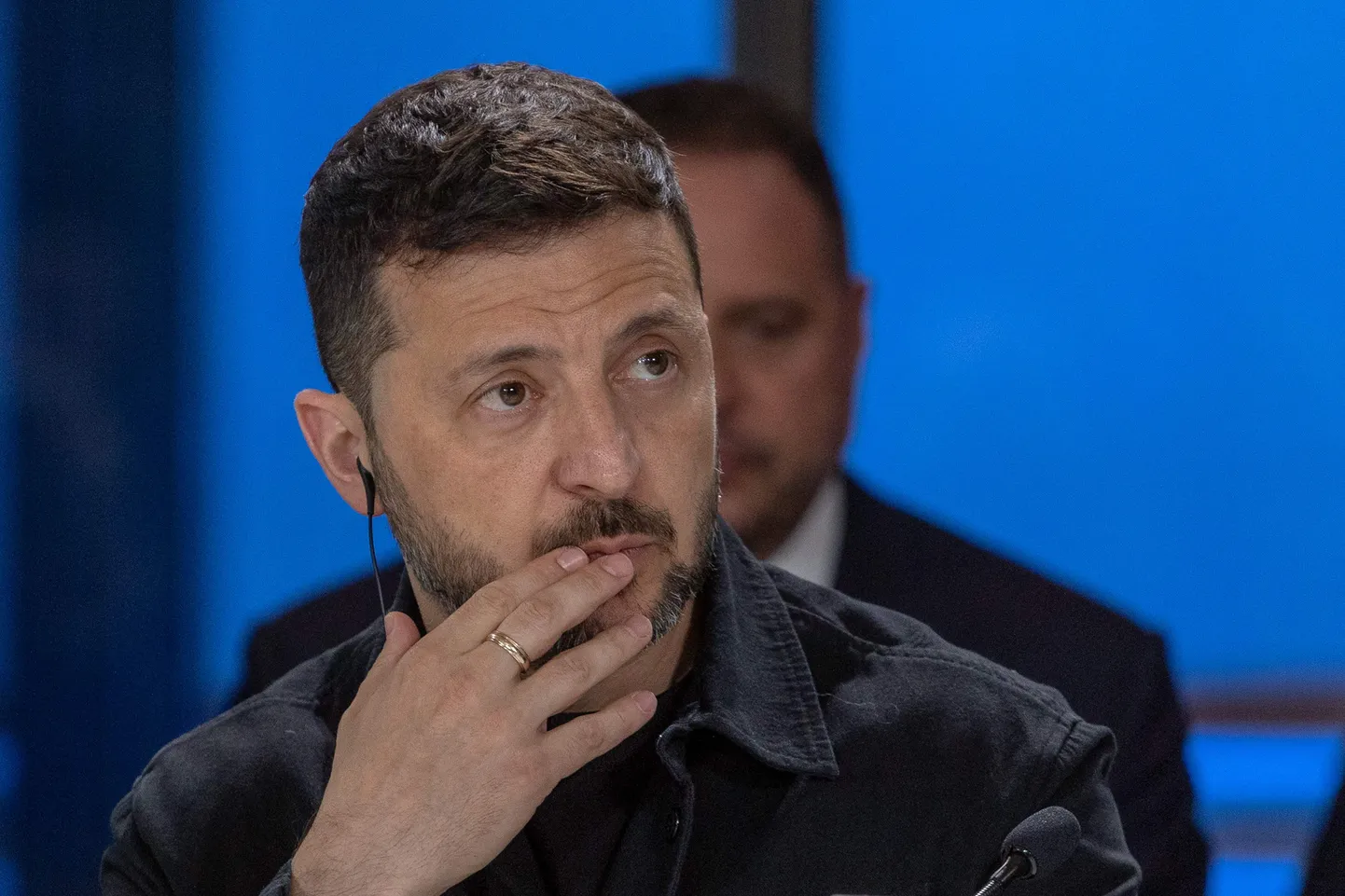 Ukraina president Volodõmõr Zelenskõi Odessas tippkohtumisel.