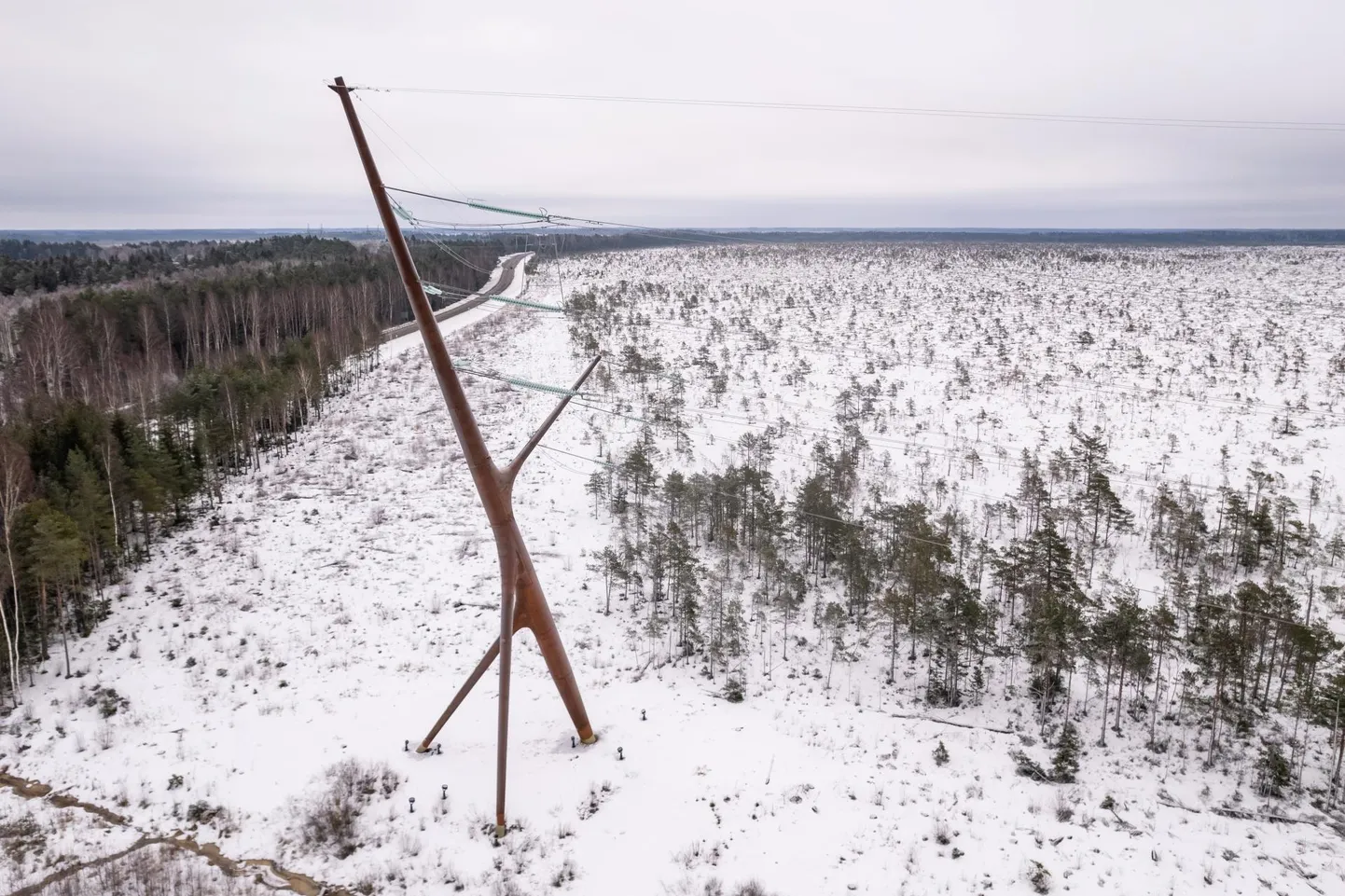 Kõrgepingeliini mast Soorebane.