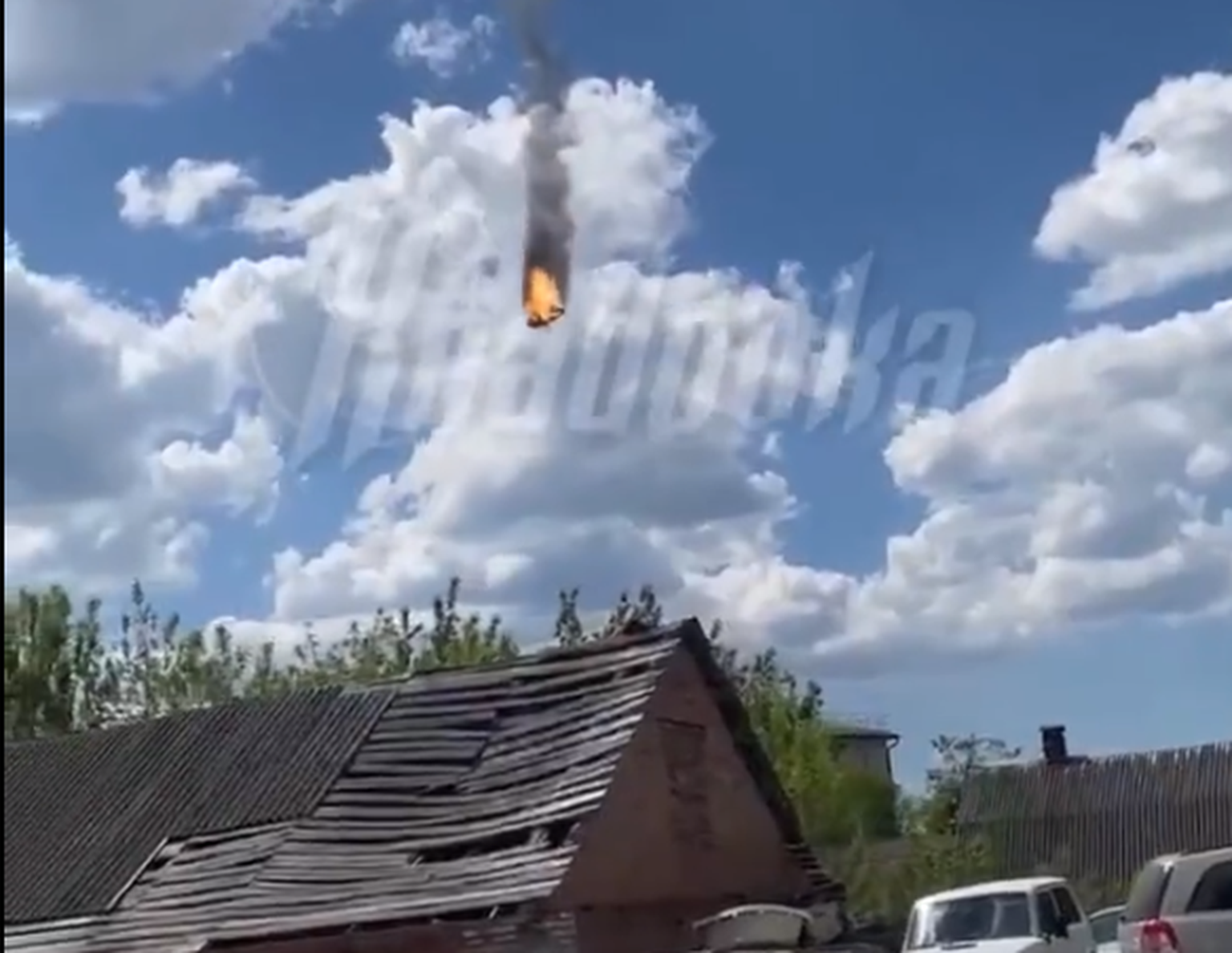 Brjanski oblastis alla kukkuv Vene lennumasin.