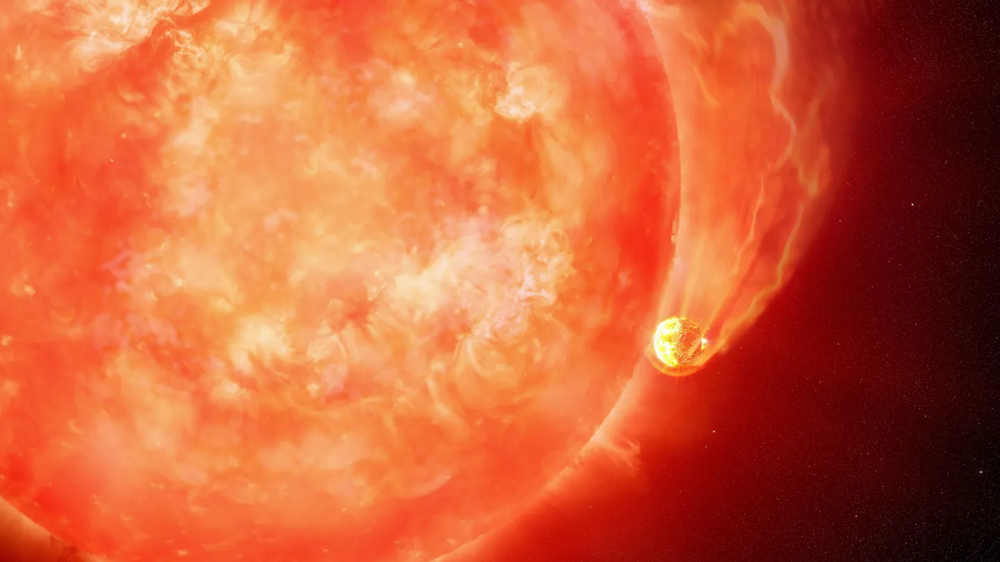 Kunstniku nägemus planeeti neelavast tähest