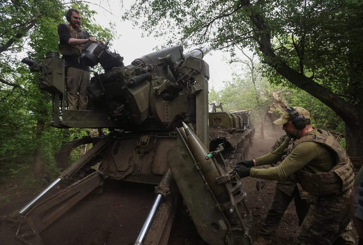 Ukraina sõjaväelased Donetski oblastis.