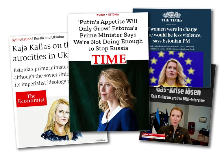 Prime Minister Kaja Kallas is a frequent speaker in the foreign media in connection with the war in Ukraine.