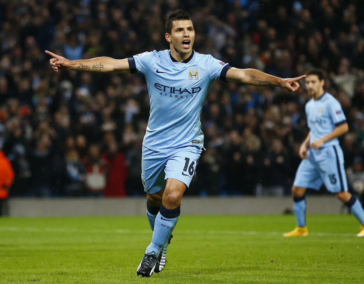 Manchester City kangelaseks kerkinud Sergio Agüero.
