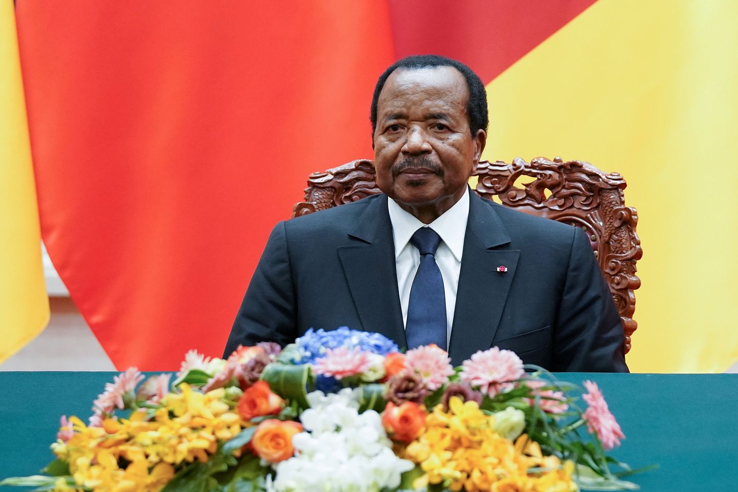 Kameruni president  Paul Biya.