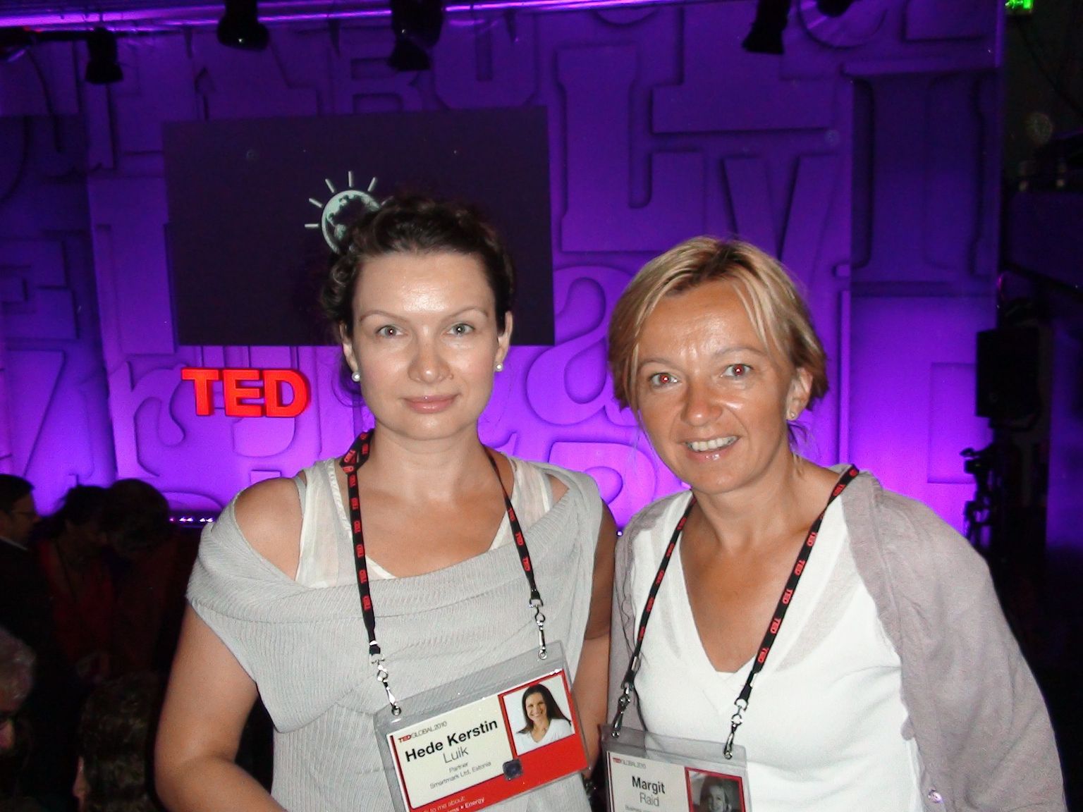 Hede Kerstin Luik ja Margit Raid TEDGlobalil.