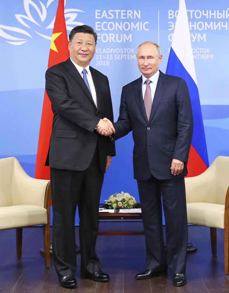 Vladimir Putin ja Xi Jinping 11. septembril Vladivostokis