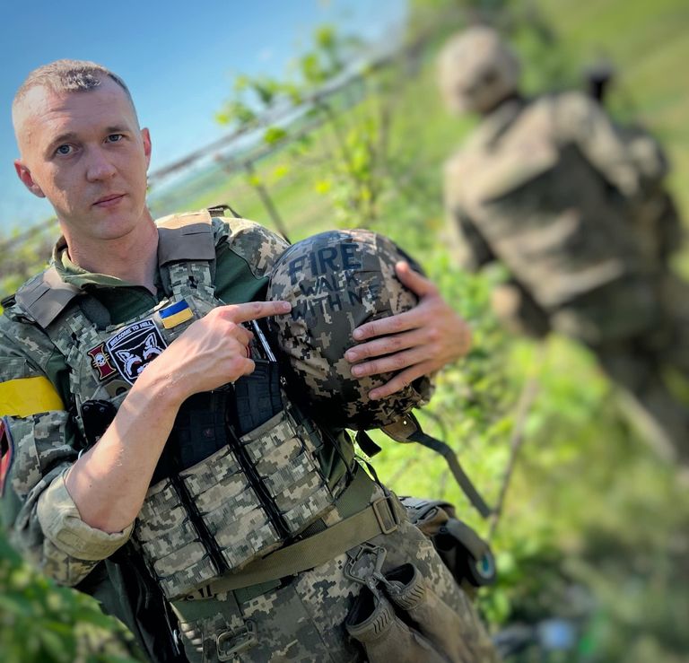 Младший сержант ВСУ Юрий Гудыменко на фронте.