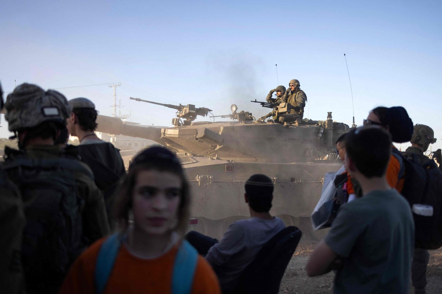 Iisraeli tank Erezi piiripunktis.