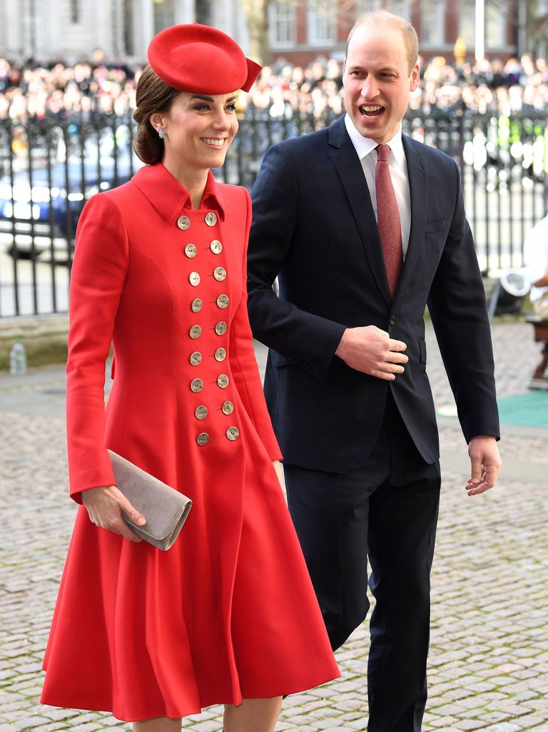 Prints William ja Cambridge'i hertsoginna Catherine suundumas 11. märtsil Westminster Abbeysse Rahvaste Ühenduse päeva jumalateenistusele