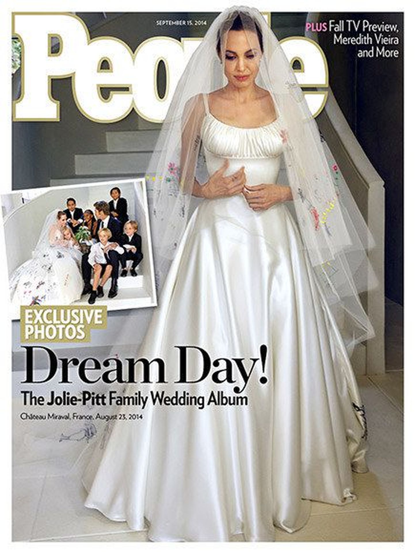 Angelina Jolie valget pulmakleiti kaunistasid laste joonistused
