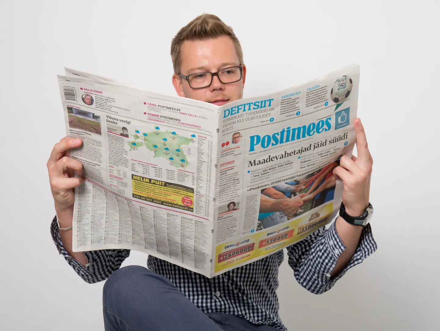Газета Postimees.