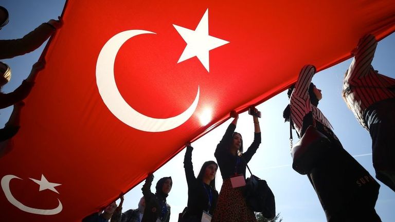 Демонстрация студентов в поддержку турецкой армии 3 марта 2020 года