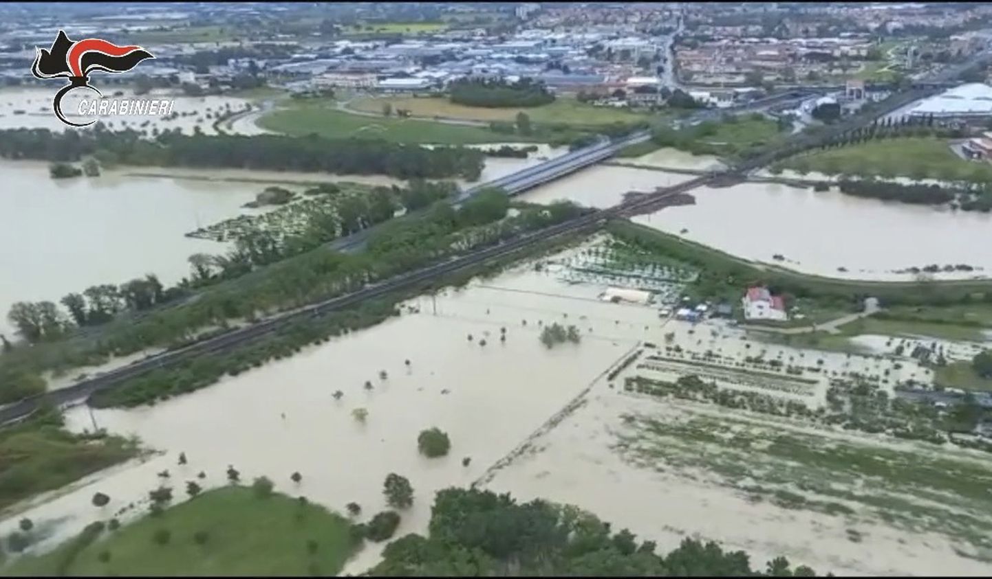 Üleujutused Emilia Romagna regioonis.