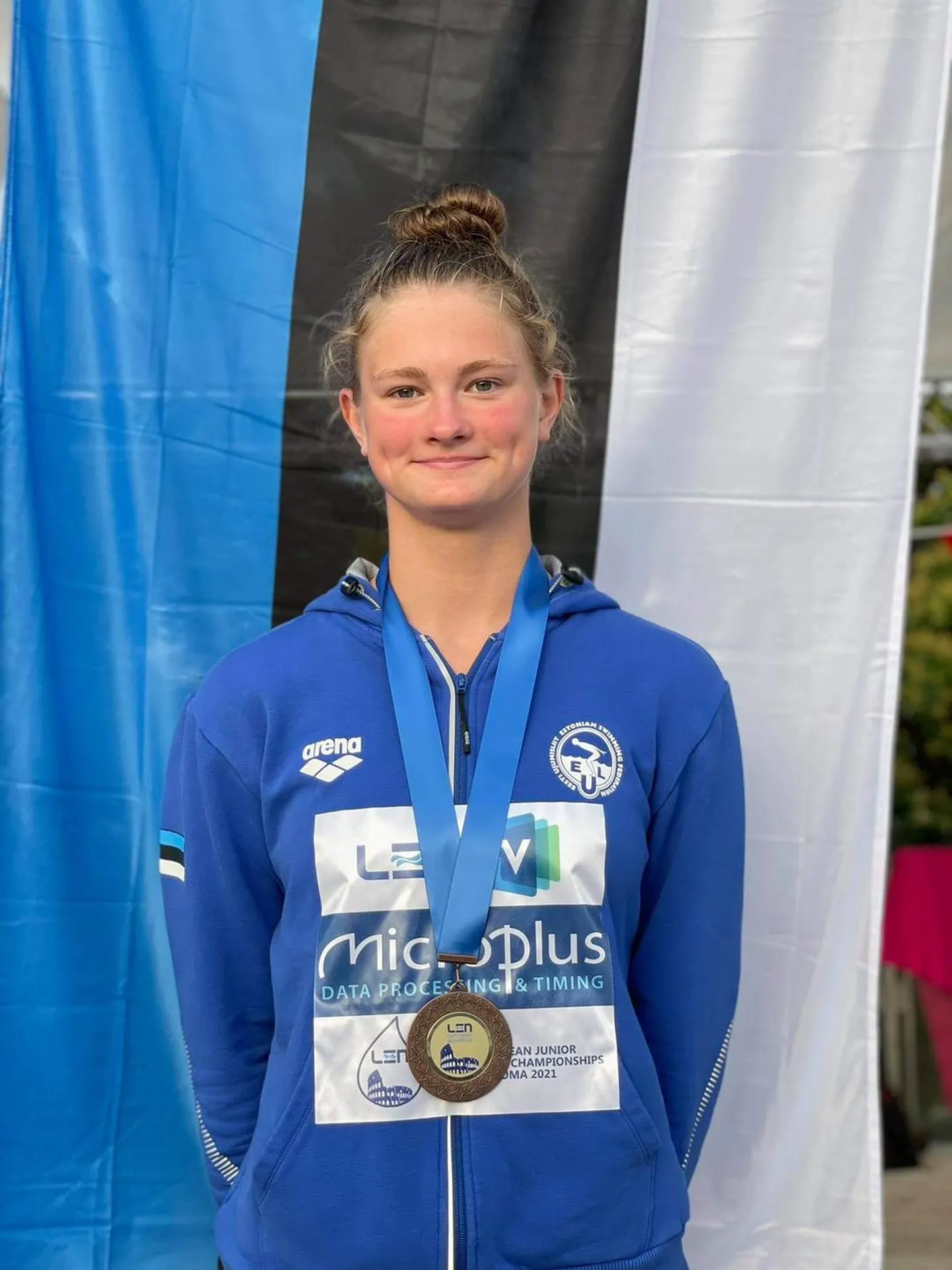 Eneli Jefimova võitis juunioride EMil nii kulla, hõbeda kui pronksi.