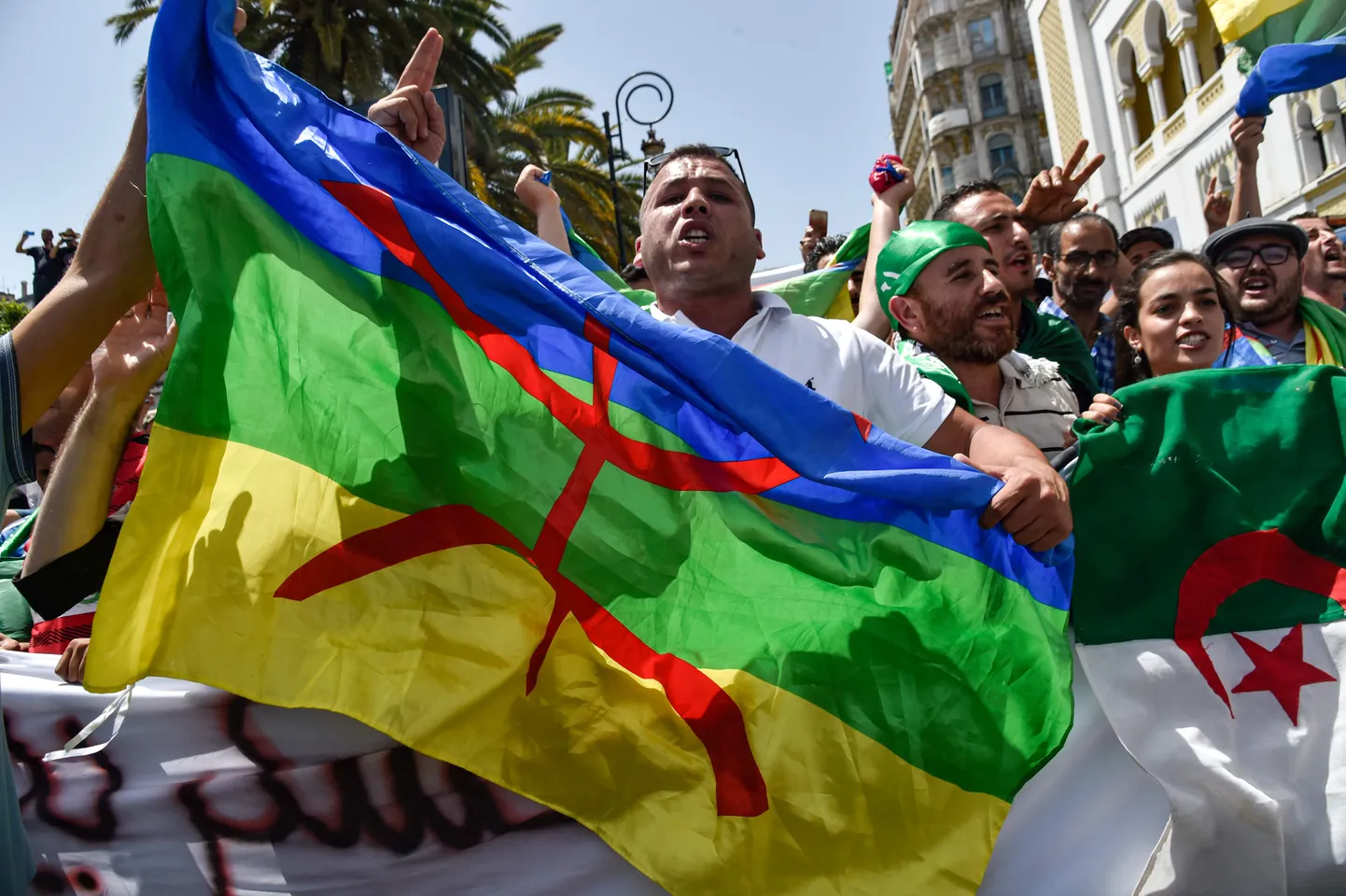Meeleavaldajad Alžiiris.